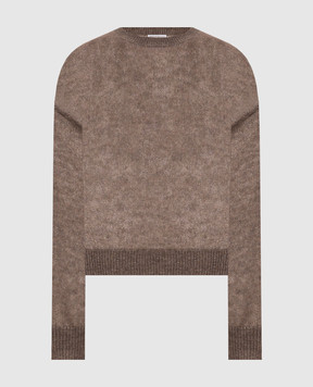 Brunello Cucinelli Brown mohair sweater with lurex MBG775520P