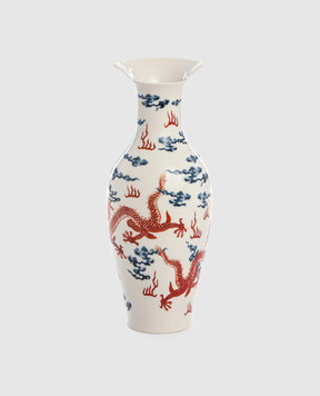 SELETTI White porcelain vase Adelma 09771