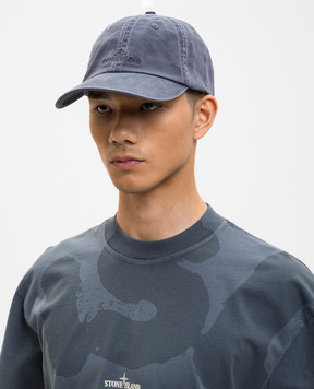 Stone Island Purple cap with logo embroidery L1S159100002S0106