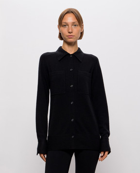 Toteme Black cashmere shirt 263WRT0785YA0016
