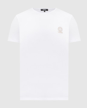Versace White T-shirt with Medusa emblem AUU010051A10011