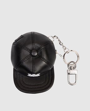 AMIRI Black leather HAT key chain AMHAOT1014w
