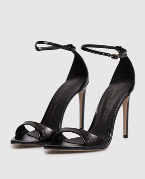 Babe Pay Pls Black patent leather sandals 223102LA