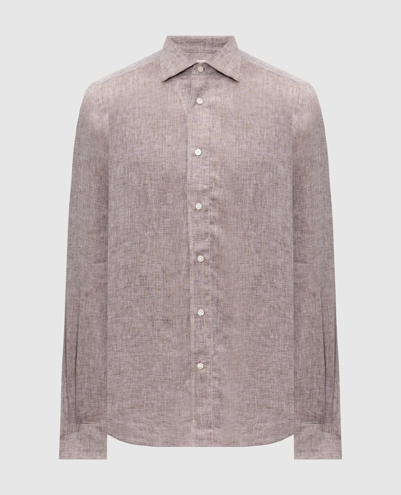 Brown linen shirt