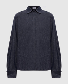Brunello Cucinelli Blue denim shirt MA782MM606