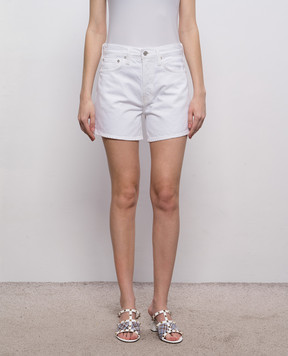 AGOLDE White denim shorts A9127B1183