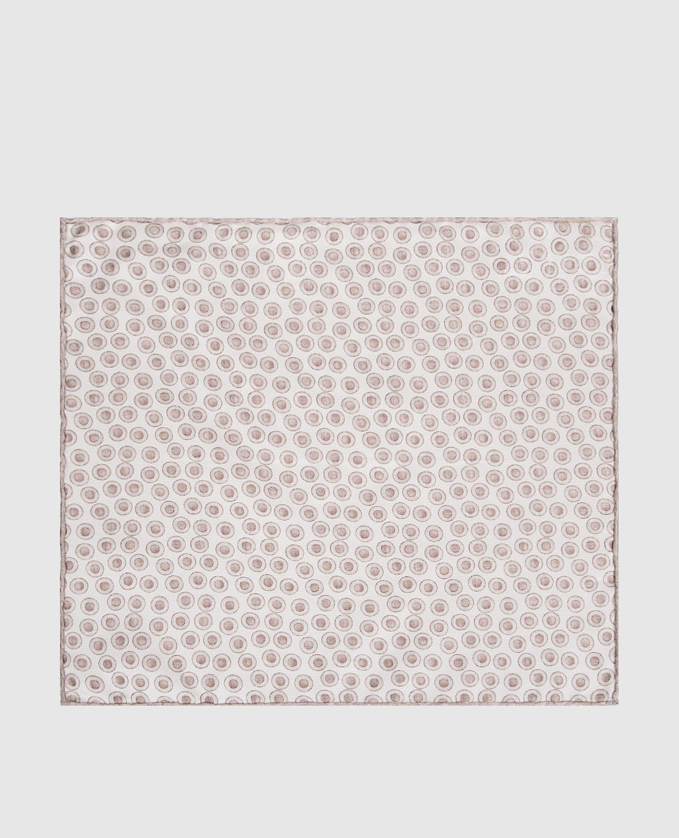 Beige silk pachet scarf
