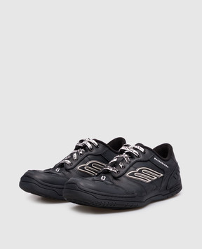 Balenciaga Black leather Hamptons sneakers 841765WCURB
