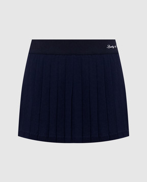 Sporty & Rich Blue pleated skirt SK01285326BL106