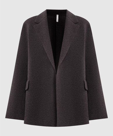 Brown jacket with wool and cashmere