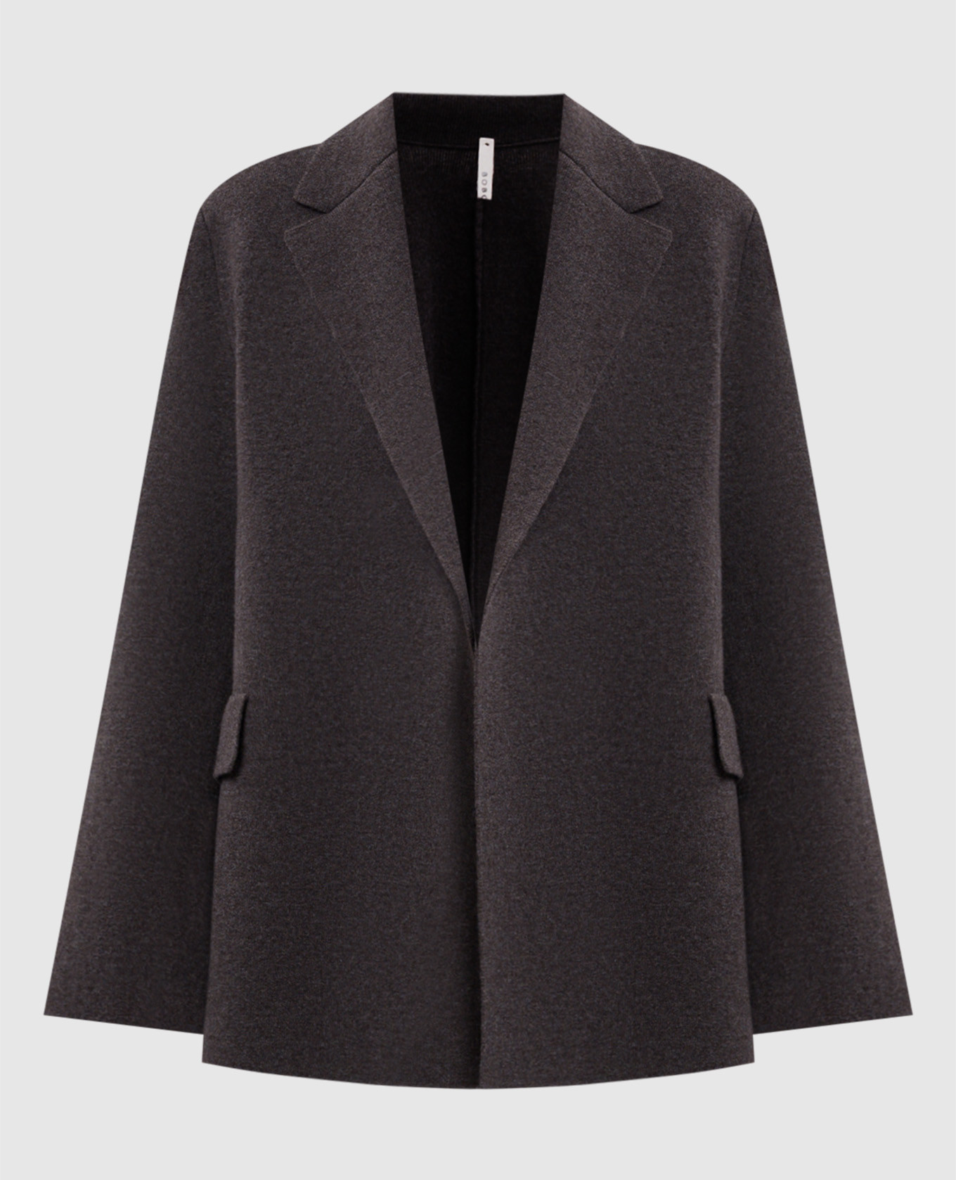 Braune Jacke aus Wolle und Kaschmir