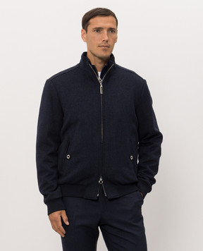 Stefano Ricci Blue wool and cashmere jacket MZJ6300020WC003V