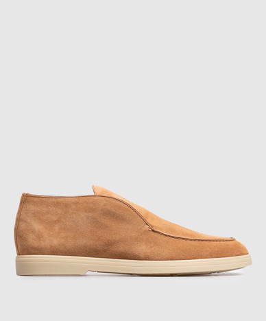 Brown suede deserts