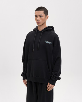 Off-White Black hoodie with Moon emblem 44MBB085S26F00E