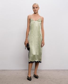 Twinset Green dress with lace 262TP2110