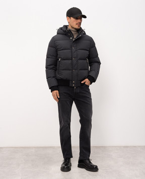 MooRER Gray down jacket COVEN COVENSTP