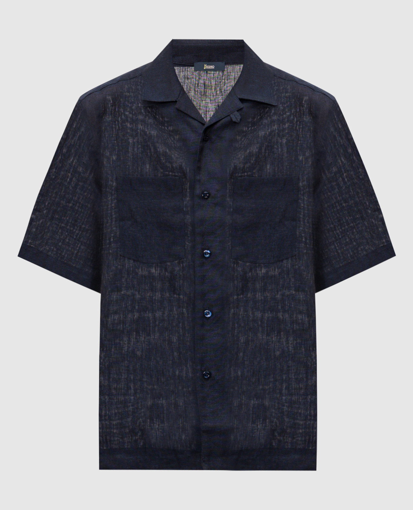 Blue linen shirt
