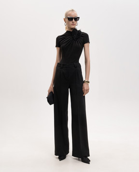 David Koma Black wool pants SS26DK04TR