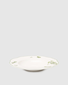 Geminiano Cozzi 1765 White porcelain soup plate Rosa Rosae SKBBU01249019