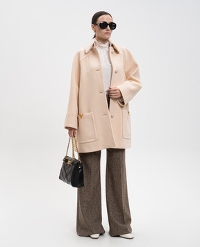 Valentino Beige wool coat 7B0CA3Z79UK