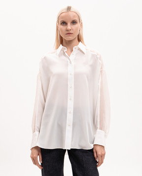 Brunello Cucinelli Ivory silk blouse MP993M1A06