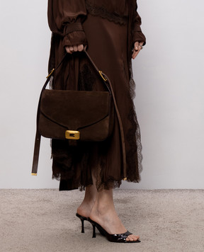 Balenciaga Brown nubuck bag Clicca 8686722ACJ8