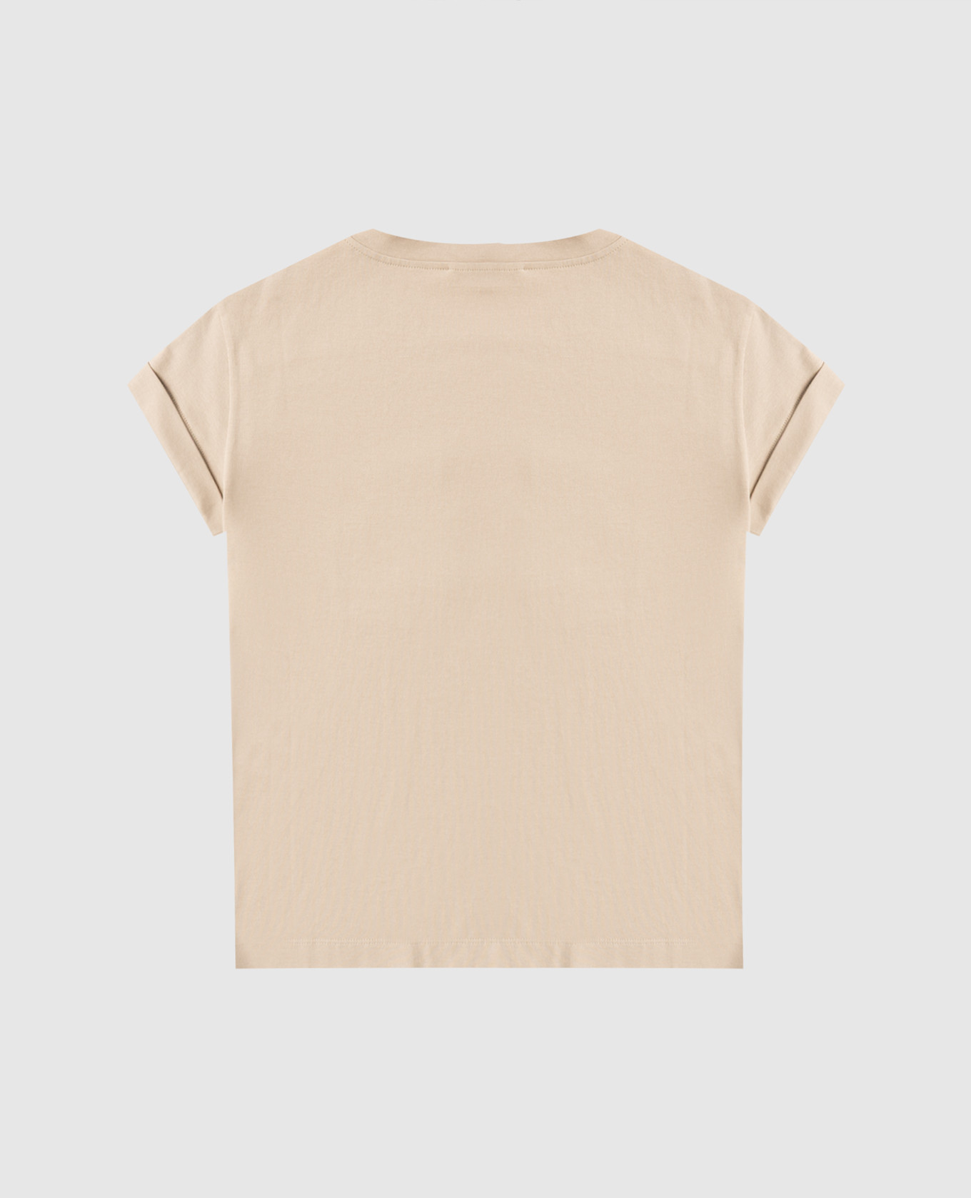 

Children's beige T-shirt with chain Brunello Cucinelli