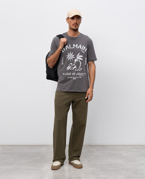 Balmain Balmain Plage grey T-shirt GH0EG000GF58