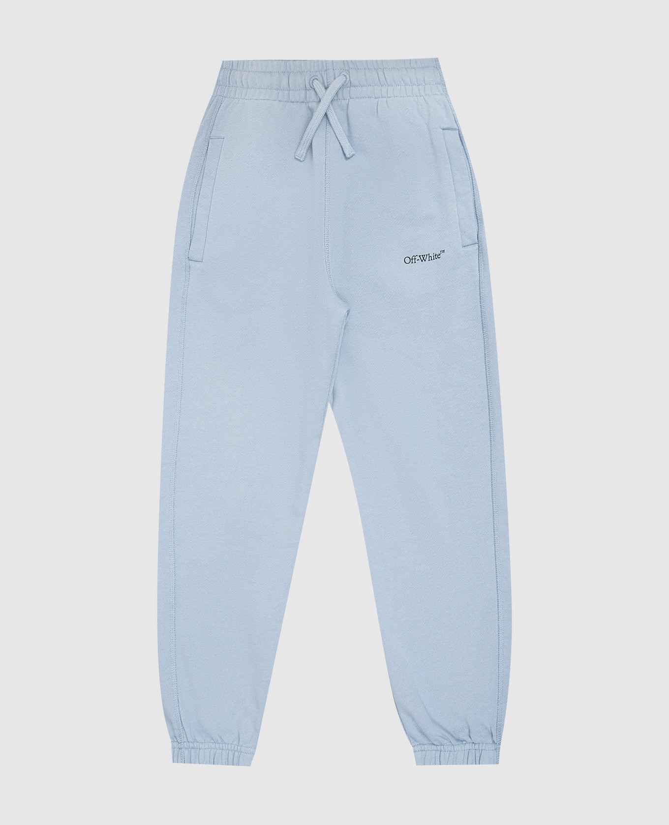 Children's blue joggers with logo print