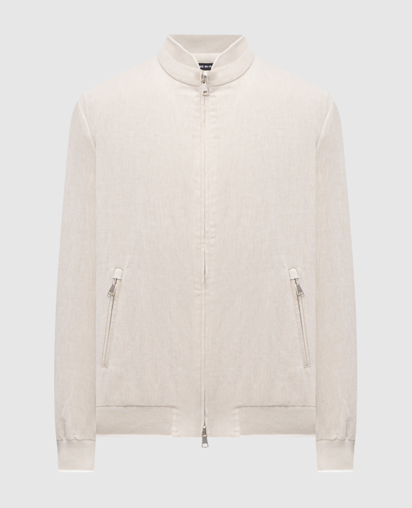 Gray jacket with linen Pini Parma
