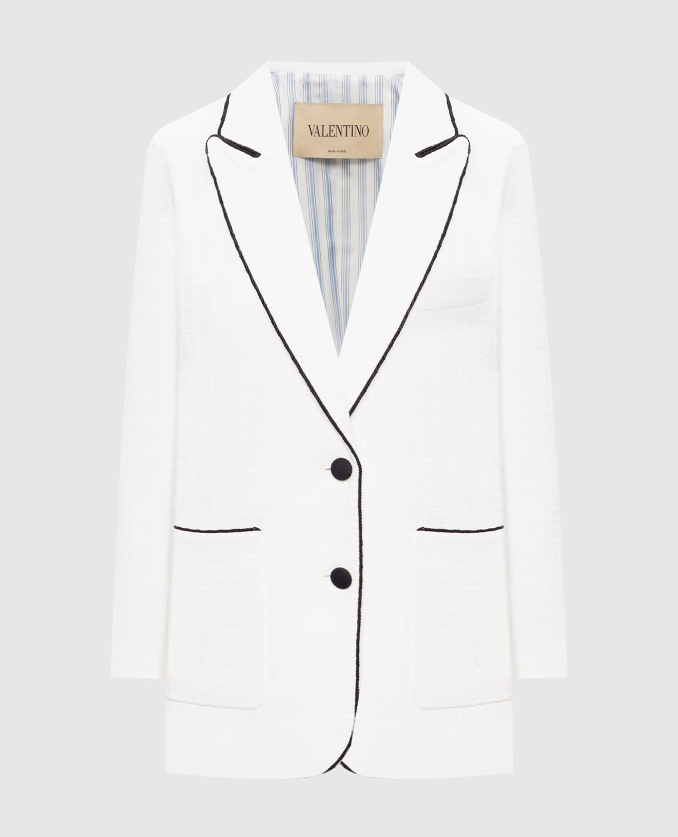 White tweed jacket