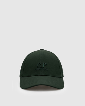 C.P. Company Children's green cap with logo embroidery CQX005L3A97