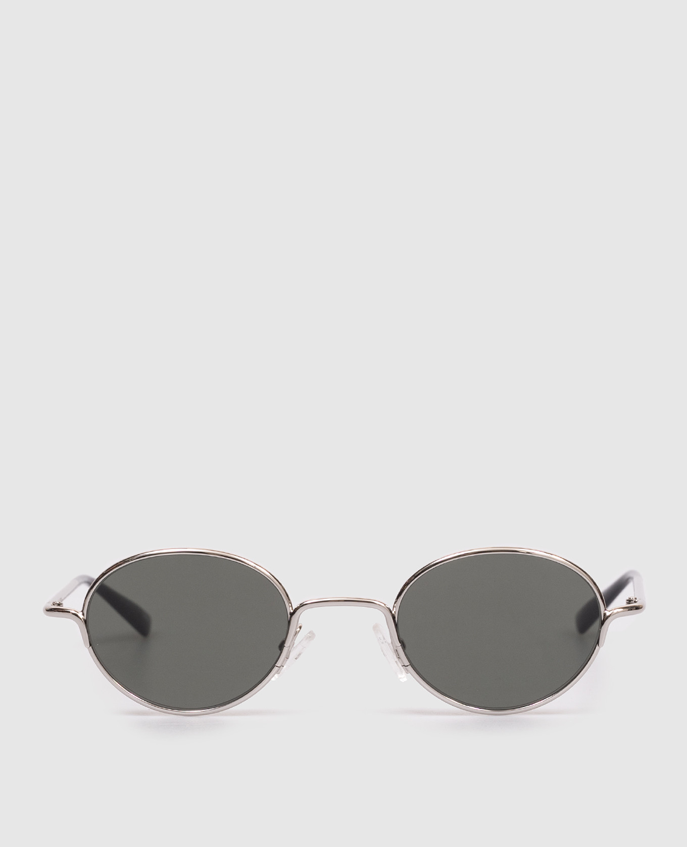 Silver sunglasses with logo engraving