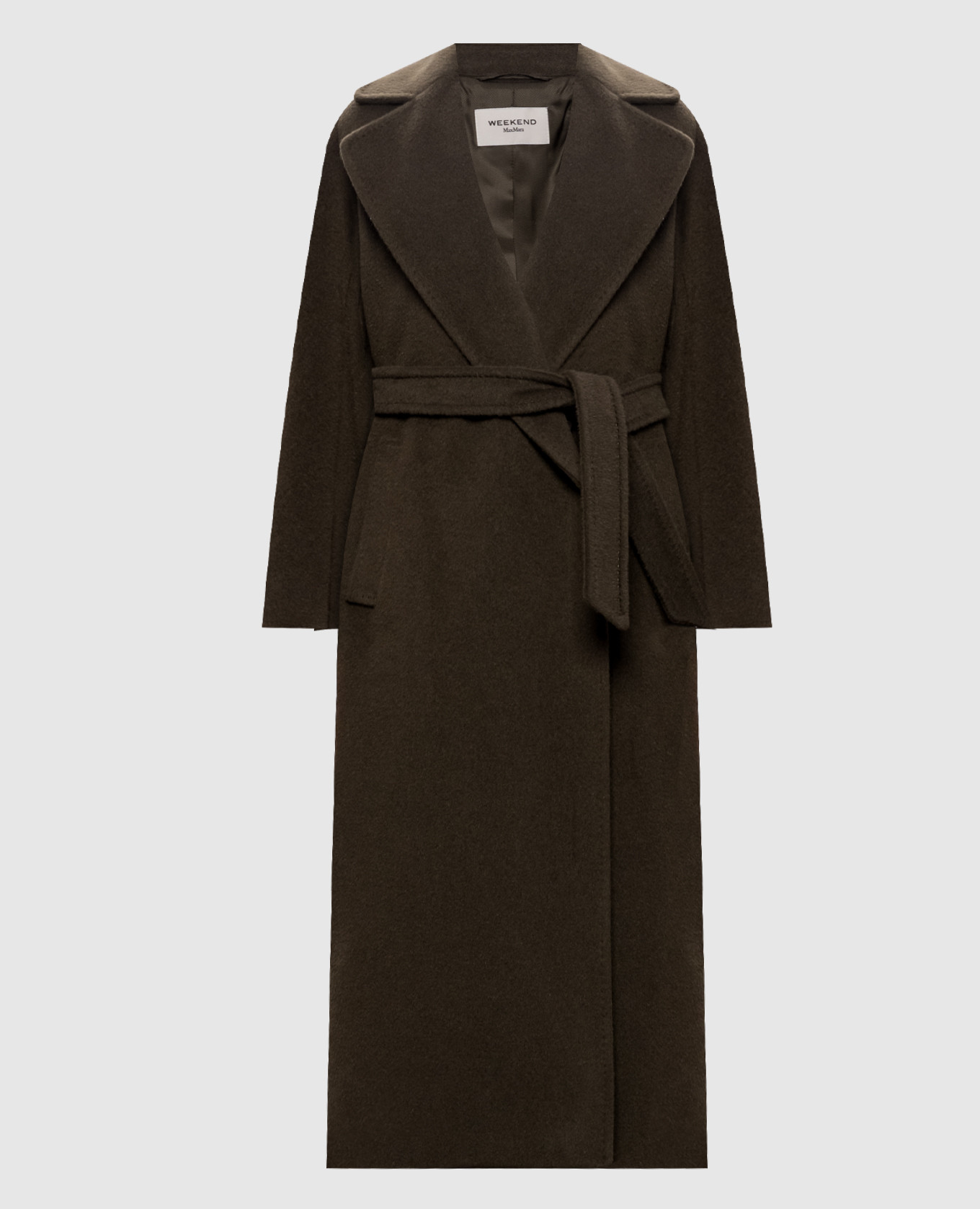 TEMPERA khaki alpaca wool coat