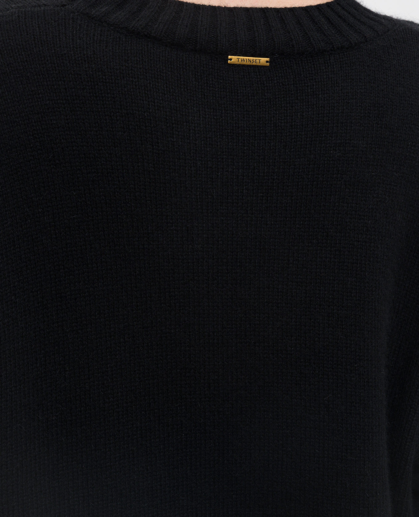 Black sweater with wool Twinset 5