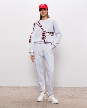 Sporty & Rich Grey melange sweatshirt ST10384300GY03