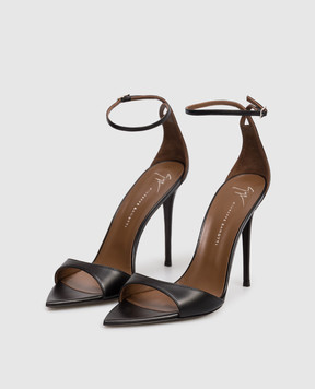 Giuseppe Zanotti Intrigo black leather sandals I400005