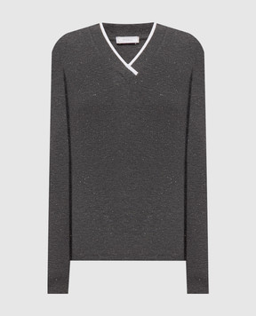 Peserico Gray longsleeve with lurex S06984J0A2351