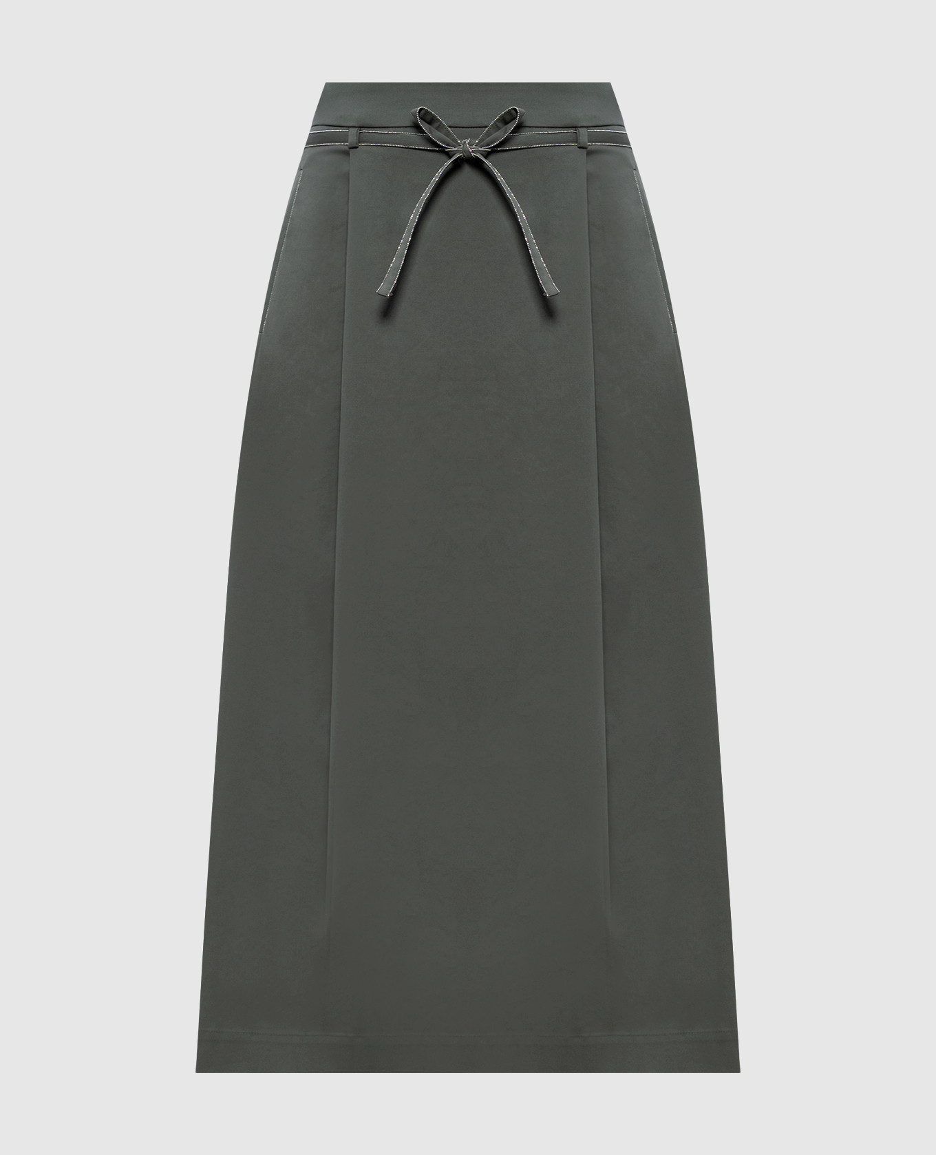 

Green skirt with monil chain Peserico