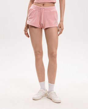 Sporty & Rich Juicy pink velour shorts SH057716689PI07