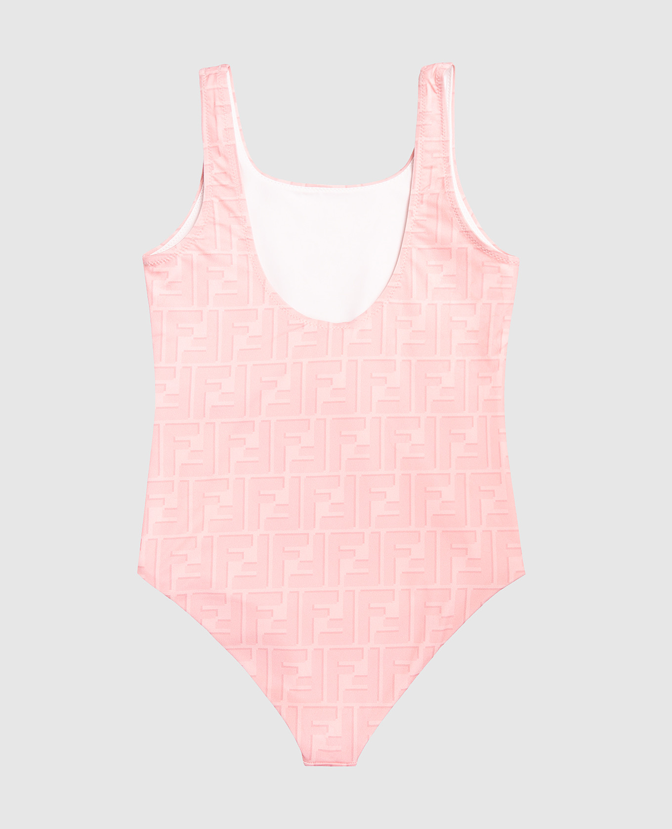 Children's pink swimsuit with monogram print Fendi 2