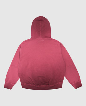 Maison Margiela MM6 Children's pink hoodie with logo print M61135MM08P