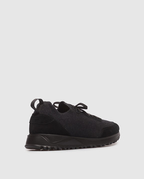 Enrico Mandelli Black combination sneakers 0ELITE6250