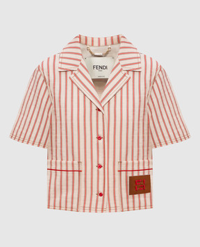 Fendi Beige striped shirt FLF862AOHT
