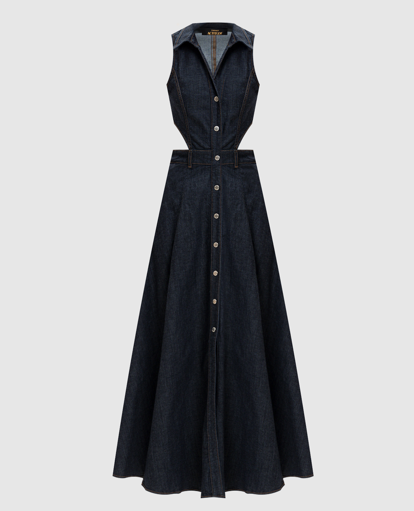 

Blue denim midi dress Twinset