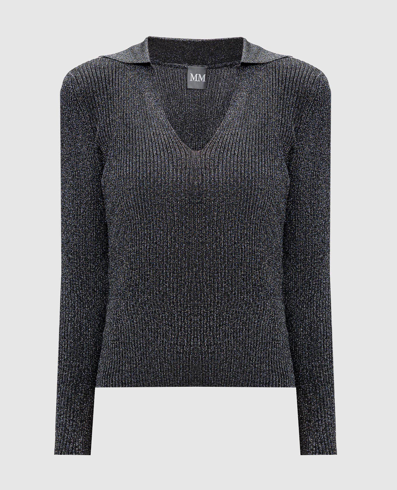 

ONDATA gray ribbed pullover with lurex Max Mara, Grey
