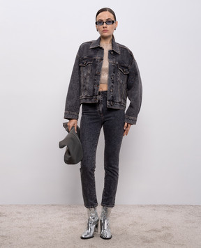 Peserico Grey distressed denim jacket S21388L1604280