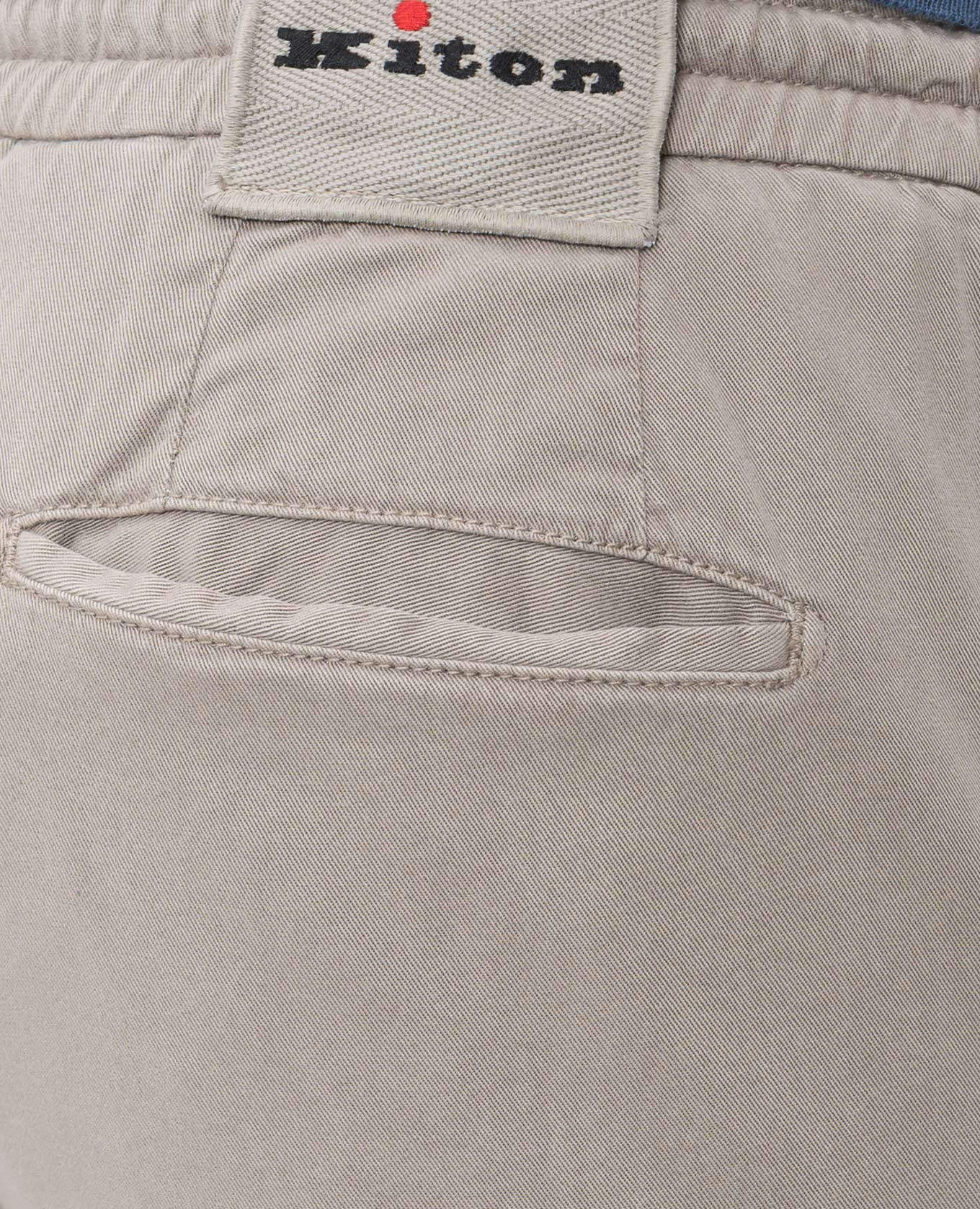 

Gray pants with patch Kiton, Grey