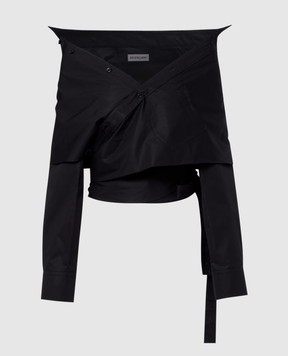 Balenciaga Black off-shoulder shirt 872123TRM28