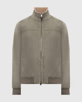 Canali Green suede jacket LE00298O70509